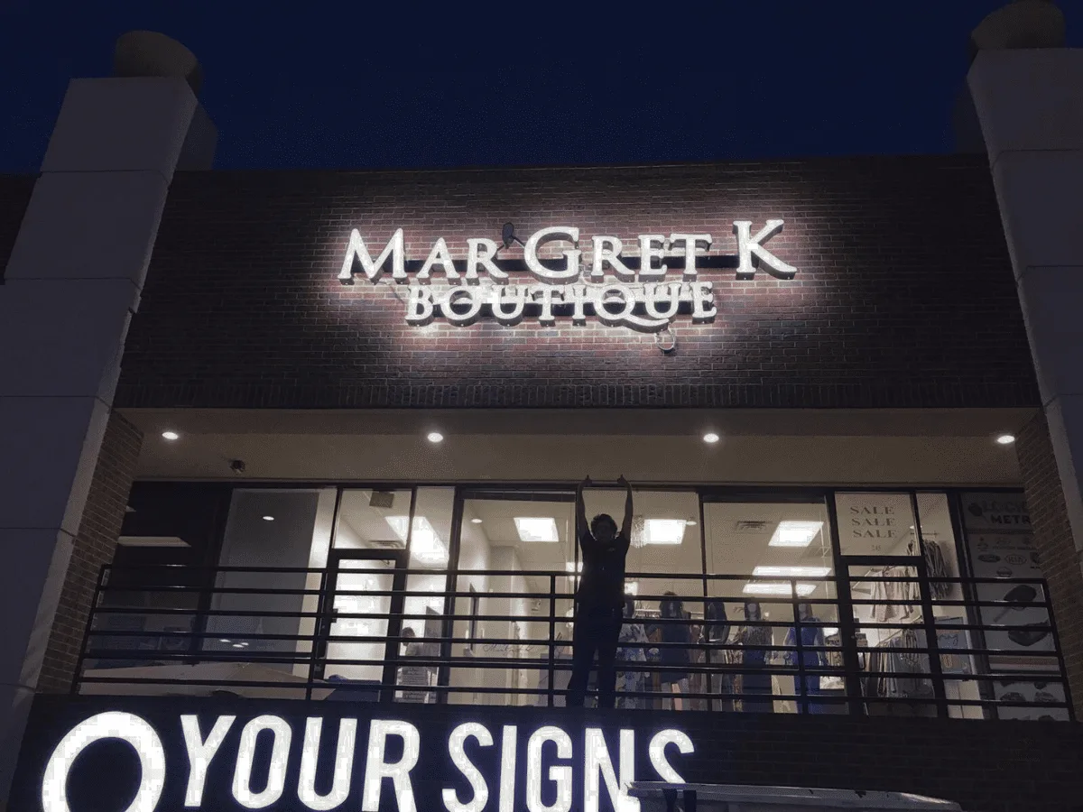 back lit signs