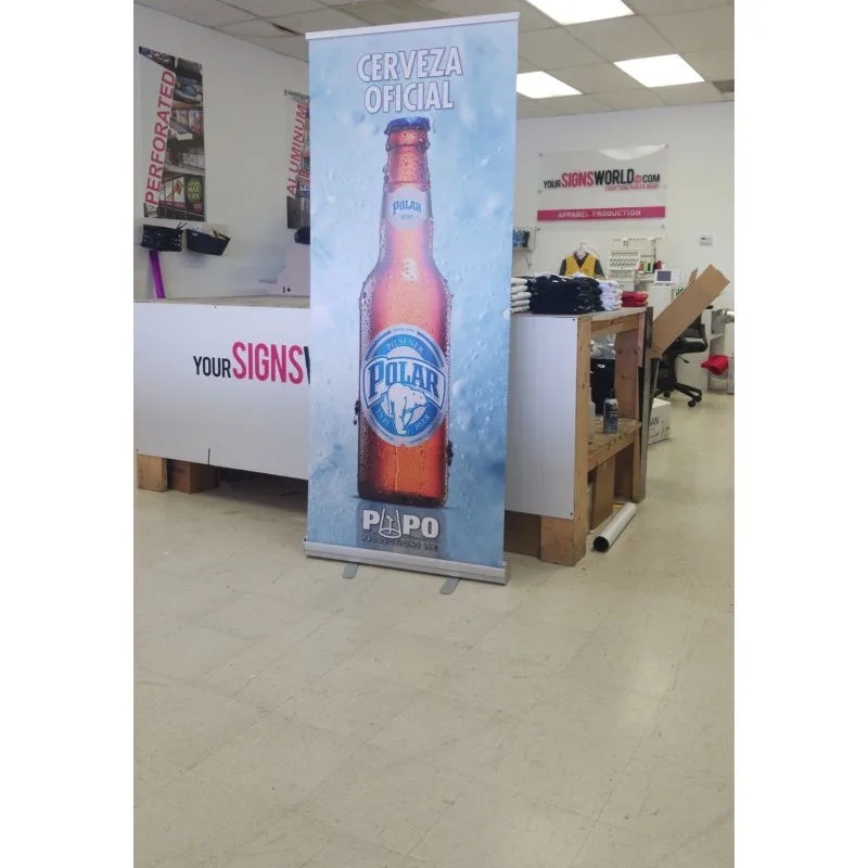 retractable banner stand 80x33