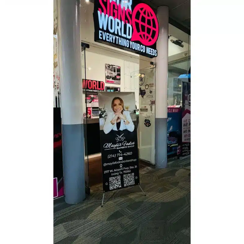 60x24 retractable banner stand