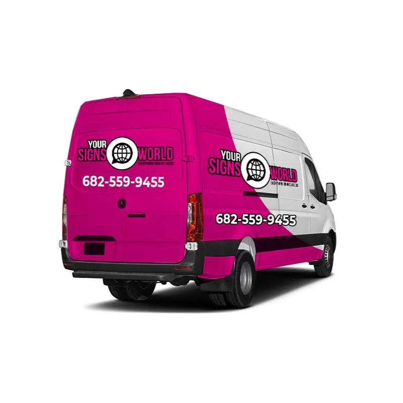 Partial Wrap product van