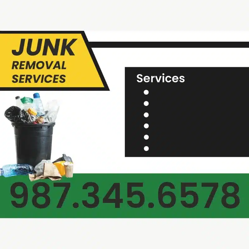 Junk Removal Services Yard Signs Junk Removal Services Yard Signs