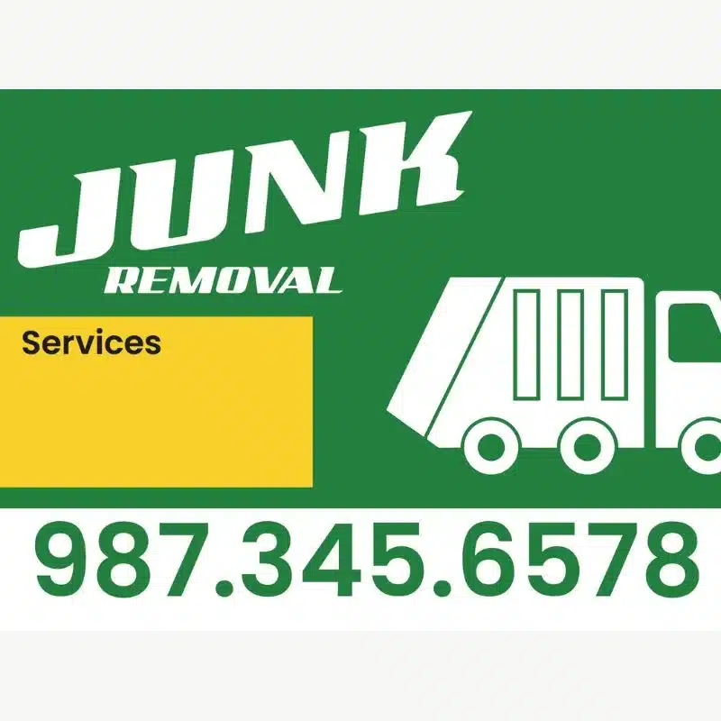 Junk Removal Truck Yard Signs Junk Removal Truck Yard Signs