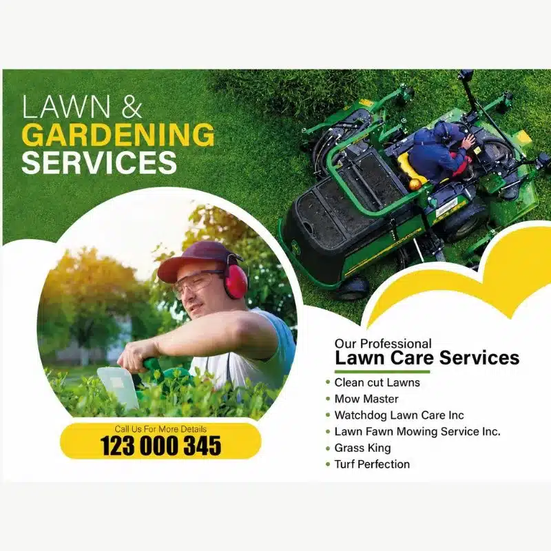 Lawn Service List Yard Signs