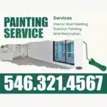 Painting Service List Yard Signs