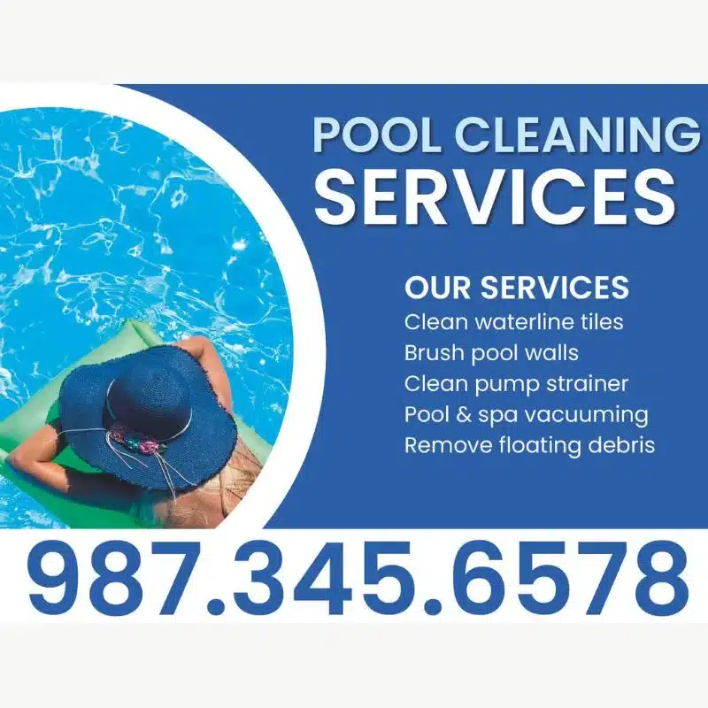Pool Cleaning Services Yard Signs Pool Cleaning Services Yard Signs