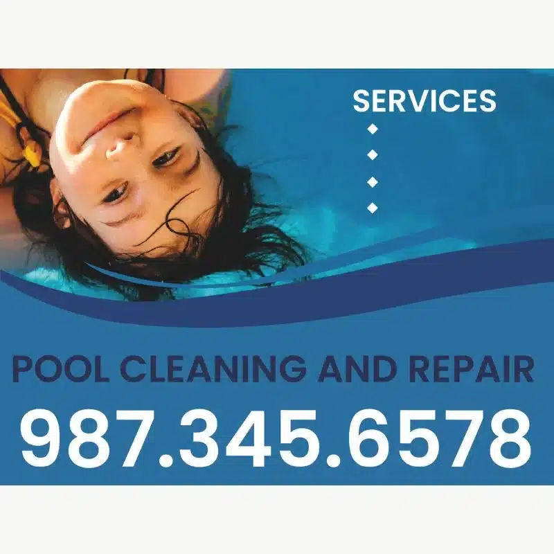 Pool Cleaning and Repair Yard Signs