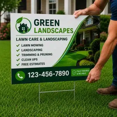 step two yard sign