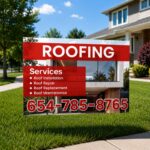 Modern Roofing Yard Signs