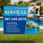 Pool Cleaning Yard Signs