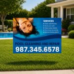 Pool Cleaning and Repair Yard Signs