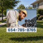 Professional Roofing Yard Signs