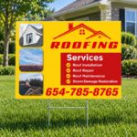 Roofing Service List Yard Signs
