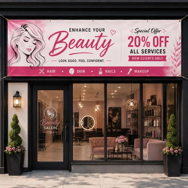 vinyl banner salon Vinyl Banners - Image 1