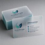 Frosted Plastic Business Cards