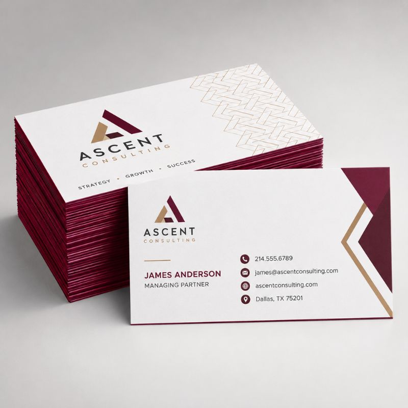 edge business cards Painted Edge Business Cards